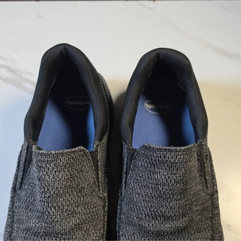 Tansmith Gray Black Knit Slip-On Casual Shoes Men's US 11‎ Lightweight 476619